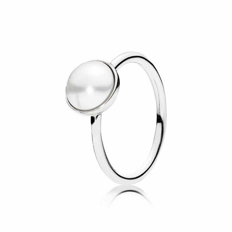 Pandora Australia Luminous Droplet Stackable Ring - Sterling Silver | YUWHTA690